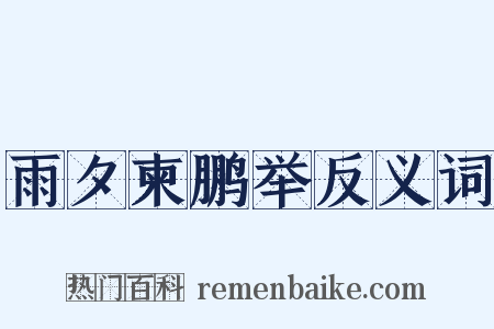 雨夕柬鹏举反义词是什么意思的图片